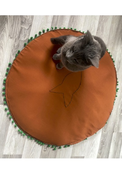 Luvaluva Kedi Küçük Irk Köpekler İçin Yer Mat Yatak 70 CM