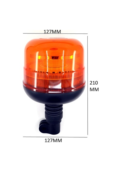 Turuncu Tepe Lamba Körüklü Soketli 10 Çakar Fonksiyonlu 12v 24v Led