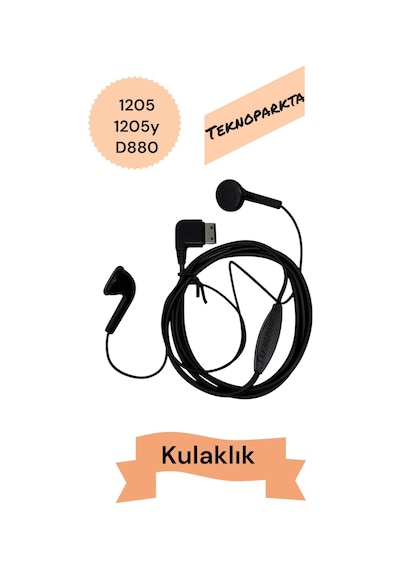 Samsung Uyumlu Tuşlu Asker Telefon Kulaklık D880 1205 1205y Diğer