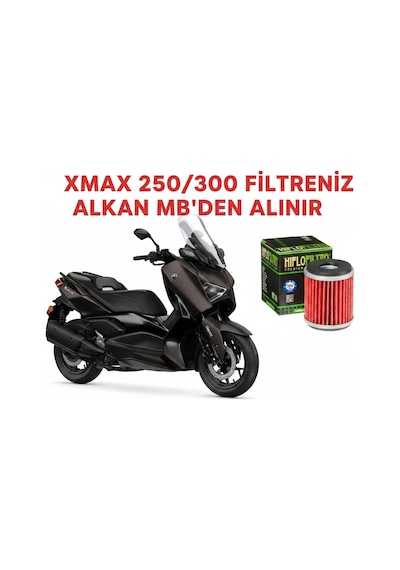 Yamaha Xmax 250 2018 Sonrası Ve Xmax 300 Tüm Model Yılları Yağ Filtresi Hiflo
