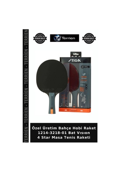 Özel Üretim Bahçe Hobi Raket 1214-3218-01 Bat Vısıon 4 Star Masa Tenis Raketi