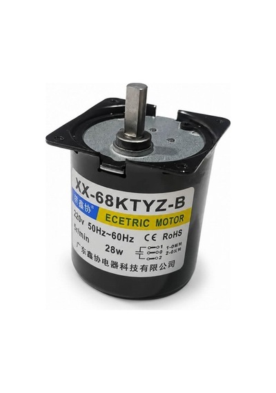 68ktyz 5rpm 220v Ac Senkron Redüktörlü Motor Düşük Devir Yüksek Tork Motor Otomasyon Motoru