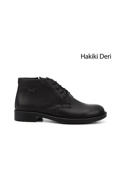 Gönderi(R) Gönderi R Erkek Siyah Floter Fermuarlı Hakiki Deri Klasik Bot Dkmb75401204