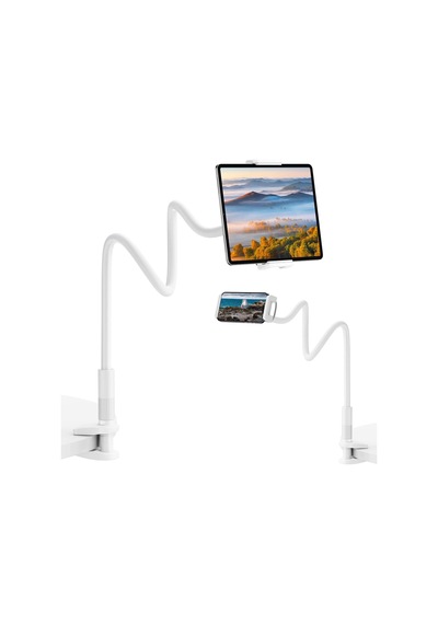 Saiji Datura Is 100cm Akrobat Flexible Ayarlanabilir Telefon Tablet Tutucu Beyaz