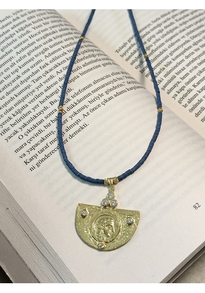 Canka Antik Tasarım Gümüş Kolye