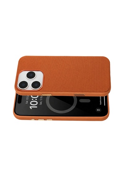 Joko Apple iPhone Uyumlu iPhone 16 Pro Max Vero Magsafe Kapak - Turuncu Renkli