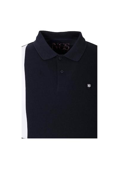 Erkek Polo Yaka Tişört Lacivert Slim Fit Ribanalı Kol Garnili T-shirt Ncs Jeans 1165-lacivert Lacivert