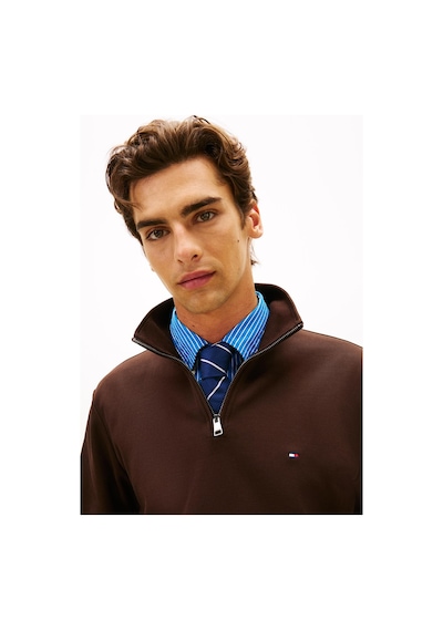 Tommy Hilfiger Mw0mw36510 Essential Erkek Sweatshirt Kahverengi