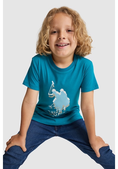 U.S. Polo Assn. Erkek Çocuk Petrol Tişört 50325605-vr102
