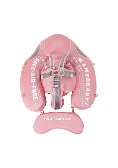 Mambobaby Yüzme Simidi - Pink Shark, Emniyetli, Gölgelikli Ve Ayak Destekli