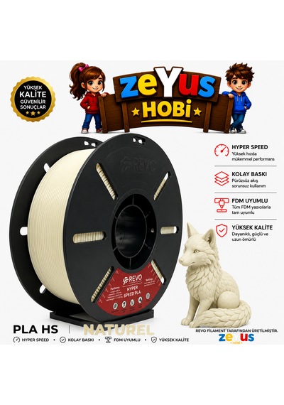 Generic Pla Hs Hyper Speed Filament Naturel Beyaz 1.75 Mm 1000 Gr