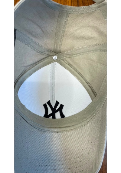 Hamze Ny New York Nakış Pamuk Unisex Beyzbol Cap Şapka Bej