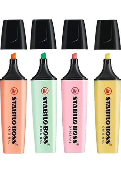 Stabilo Fosforlu Kalem Boss Orijinal 4 Lü Pastel Set Diğer