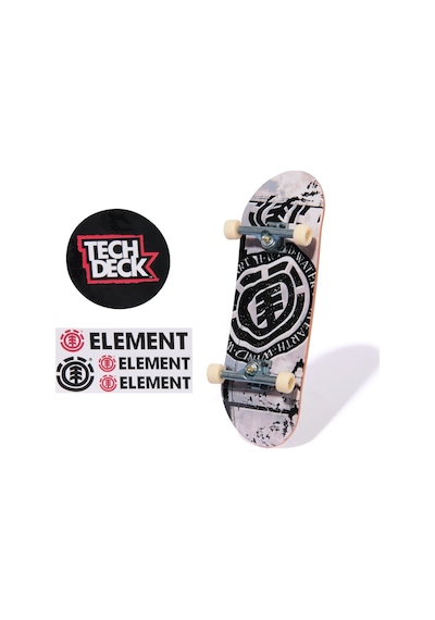 Tech Deck Element Siyah Beyaz Logo Grafik Parmak Kaykay
