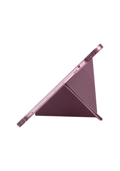 İpad 10.9 2022 10.nesil A2696-a2757-a2777-a3162 Uyumlu Kalem Bölmeli Dönebilen Üçgen Standlı Tri Folding Tablet Kılıfı - Koyu Yeşil - T25971