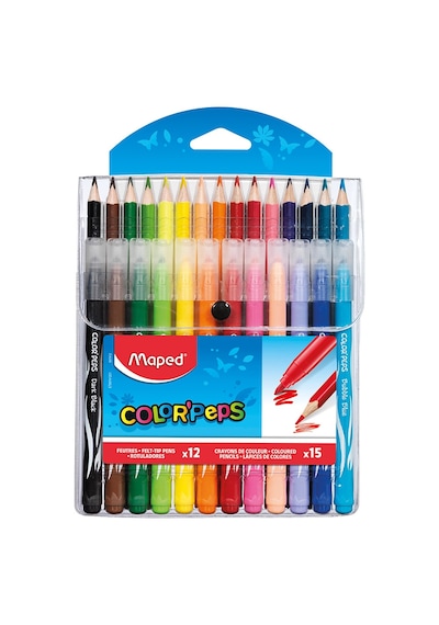 Maped Color'peps 12+15 Keçeli Kalem Ve Kuru Boya Seti 897412