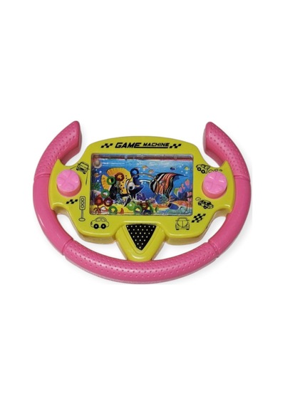 Direksiyonlu Su Oyunu - Halka Geçirmeli - Fidget Oyuncak - Pembe 1pcs