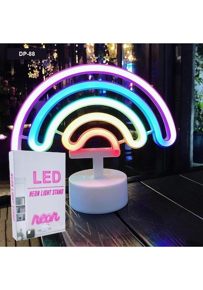 Gökkuşağı Neon Led Lamba Renkli