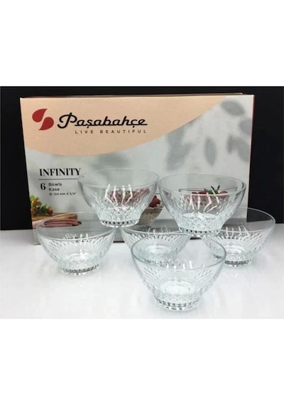 Paşabahçe 530256 İnfinity Cam Kase 12cm 6 Lı