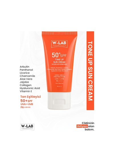 W-Lab Cosmetics Ton Up Güneş Kremi 50 Ml