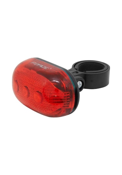 Force 5 Ledli Oval Kırmızı Bisiklet Arka Stop Lambası Çok Renkli