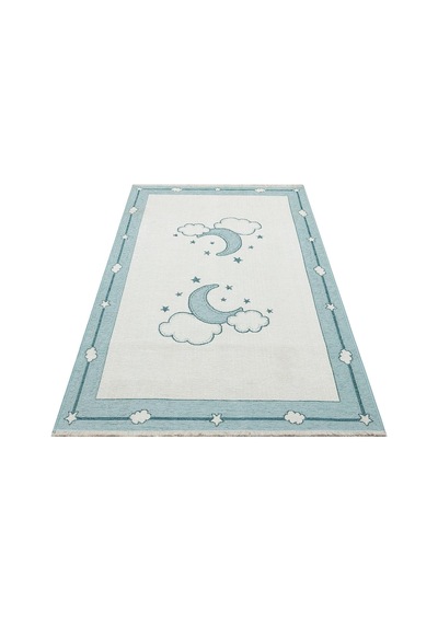Eko Halı Noa Baby Nb 01 Blue Yıkanabilir Çift Taraflı Yumuşak Dokulu İnce Çocuk-bebek Odası Halısı Mavi Beyaz Eko Halı Noa Baby Nb 01 Blue Yıkanabilir Çift Taraflı Yumuşak Dokulu İnce Çocuk-bebek Odası Halısı Mavi Beyaz