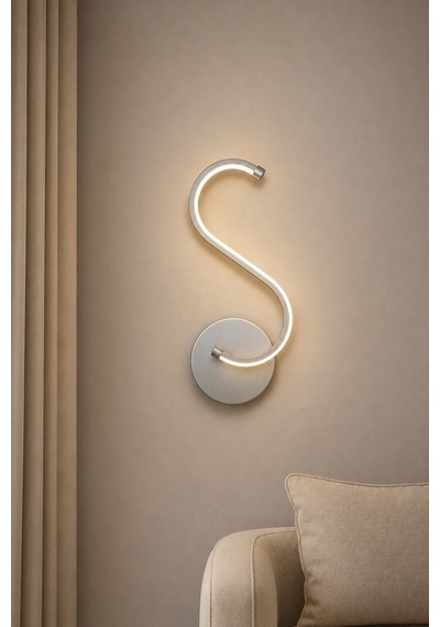 AvizeGO Simon Modern Led Duvar Apliği Günışığı Gri