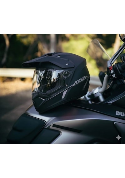 Axxis Wolf Ds Hydra Enduro Off-Road Turing Motosiklet Kask Siyah