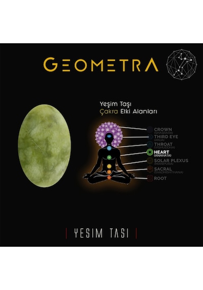Geometra Jade Roller Gençlik Sirri Premium Yeşim Taşı Masaj Aleti