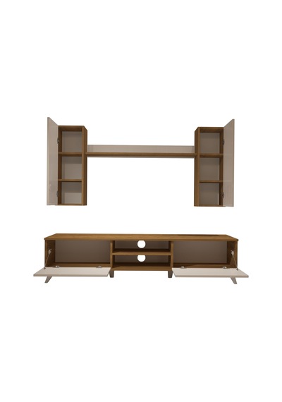 Decoraktiv Eko 5d Mdf Dvd Retro Tv Ünitesi Tv Sehpası Pera - Beyaz