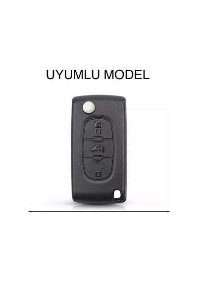 Peugeot Uyumlu 107 207 307 407 308 607 Uyumlu 3 Tuş Silikon Anaht