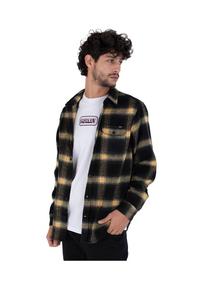 Hurley Hurley Portland Heavyweight Flannel Erkek Siyah Sweatshirt Blk Siyah