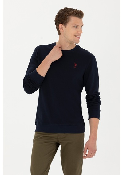 U.s. Polo Assn. Yuvarlak Yaka Lacivert Erkek Sweatshirt 1668658 Lacivert