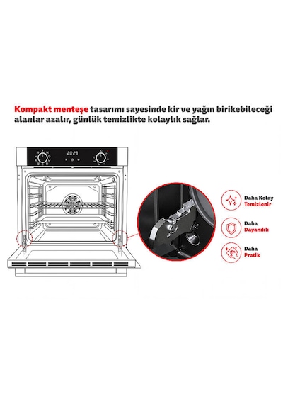 Simfer 0+9 Fonksiyon Airfry Dijital 3'lü Ankastre Set 8215 Fırın + 3508 Ocak + 8738 Davlumbaz Siyah