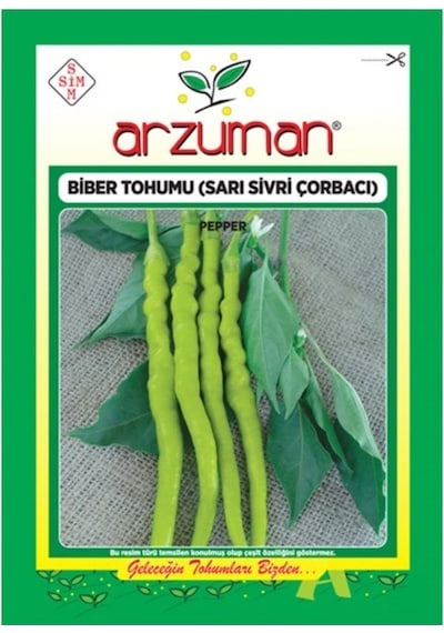 Arzuman Çorbacı Sarı Sivri Biber Tohumu