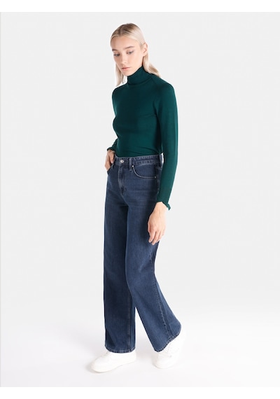 Colins 970 Berry Regular Fit Yüksek Bel Geniş Paça Denım Kadın Pantolon Cl1066408 Mavi Colins 970 Berry Regular Fit Yüksek Bel Geniş Paça Denım Kadın Pantolon Cl1066408 Mavi