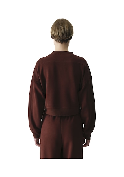 Penti Kahverengi Silky Feel Contrast Sweatshirt