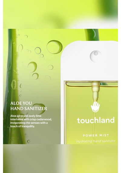 Touchland Aloe You Nemlendirici Ve Kokulu El Temizleme Spreyi 30ml