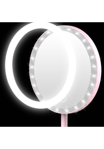 Led Aydınlatmalı Yuvarlak Makyaj Aynası