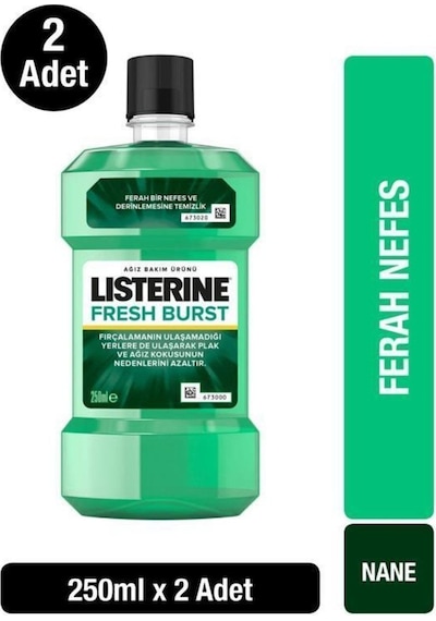 Listerine Fresh Burst Ağız Bakım Suyu 250 ML x2