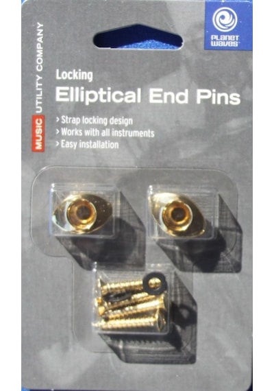 Planet Waves Pweep302 Elliptical End Pins Gold Askı Pin