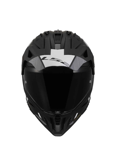 Ls2 Pioneer 2 Hill Kros Motosiklet Kaskı Beyaz - Siyah