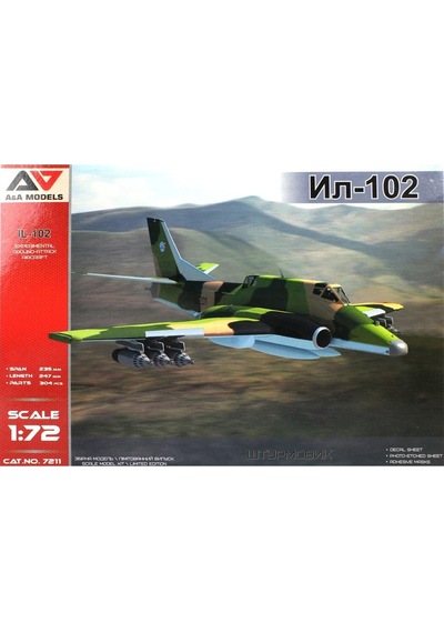Modelsvit Aam7211 1/72 Ölçek, Il-102 Yer Taaruz Uçağı, Plastik Model Kiti-50711