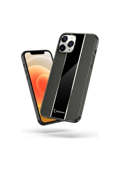 Apple İphone 12 Pro Max Uyumlu Kılıf Premium Deri Kılıf Siyah