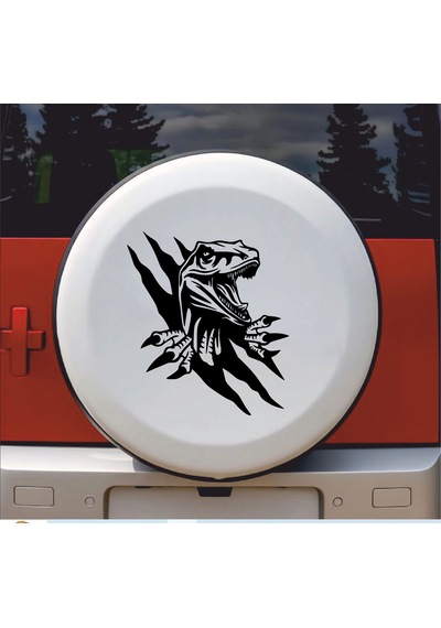 Dinazor Pençe Sticker - Araba Oto Motosiklet Karavan Cam Araç Sticker - 00225 60x52 Cm