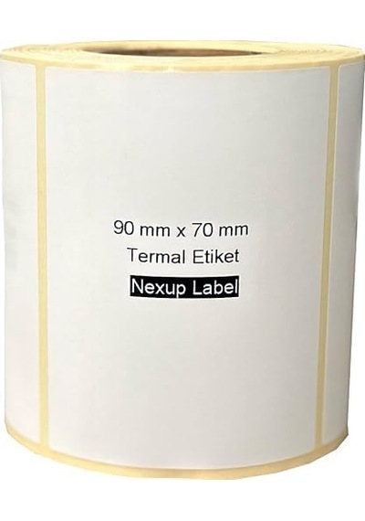 90x70 Mm Termal Etiket, Barkod/adres/kargo Termal Etiketleri, Ve Diğer Yazıcılarla Uyumlu