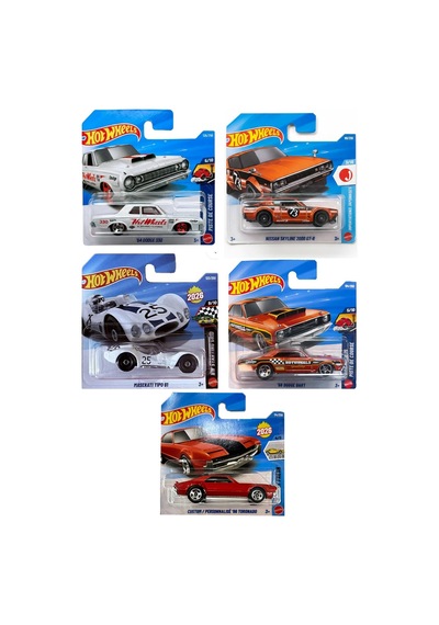 Hot Wheels Regular Eski Tip Arabalar Başlangıç Seti - 5'li Klasik Koleksiyon Çok Renkli