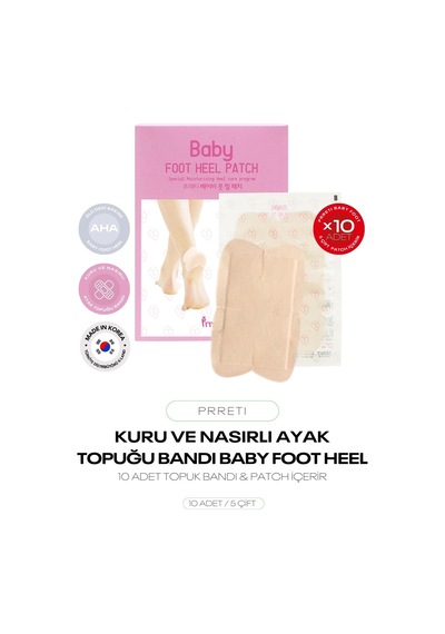 Kuru Yıpranmış Ve Nasırlı Ayak Topuğu Bandı Baby Foot Heel Patch 10 Adet