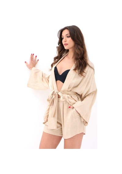 Butik İstanbul 7002 Kimono Şortlu Takım-gera