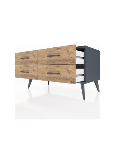 Hyperion Şifonyer 4 Raflı 88x44x48 Antrasit-antrasit/çam Antrasit/çam Hyperion Şifonyer 4 Raflı 88x44x48 Antrasit-antrasit/çam Antrasit/çam